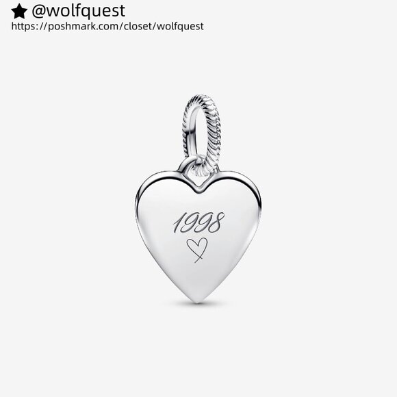 Pandora Engravable Heart Tag Pendant - Picture 2 of 6
